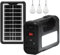 Generatore solare portatile, kit generatore di energia solare per alimentazione di emergenza centrale elettrica portatile, casa e campeggio all'aperto, pannello solare, 3 set di luci LED (giallo 1)
