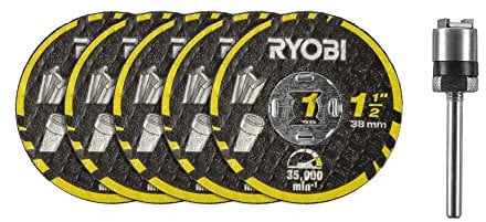 Ryobi RAR301-6 38 mm Twist Lock Cut-Off Disc Kit (6 Piece)