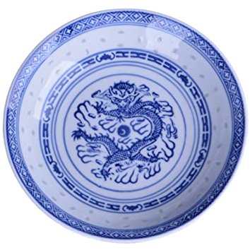 PRETYZOOM Assiette Céramique Rétro Avec Motif Mythique Bleu Et Blanc Plat Service Fruit Et Cuisine Élégant Pour Usage Domestique