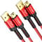 JSAUX Mini USB A auf USB 2.0 Mini B Kabel 1m+1m Ladekabel Kompatibel mit PS3 Controller, Dash Cam, Garmin GPS Navi, Blue Yeti, Ti-84 Plus CE MP3 Player, Tiptoi, Canon Rot
