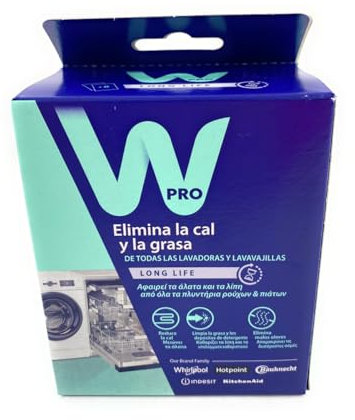 Descalcificador y Desengrasante Compatible con Lavadora y Lavavajillas Whirlpool - Pack de 6 Unidades - Limpieza Antical y Antigrasa