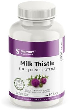 Mariendistel Kapseln – 500 mg Extrakt pro Kapsel – Für Leber & Verdauung – Pflanzlich & hochdosiert – 90 vegane Kapseln | INSPORT