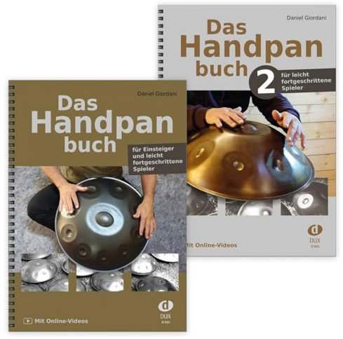 Das Handpanbuch 1 und 2:(Starterset) mit Online-Videos - Band 1 - Band 2 - ISBN 9783868493504, 9783868493849 + Soundman Notenheft + 2 Bleistifte