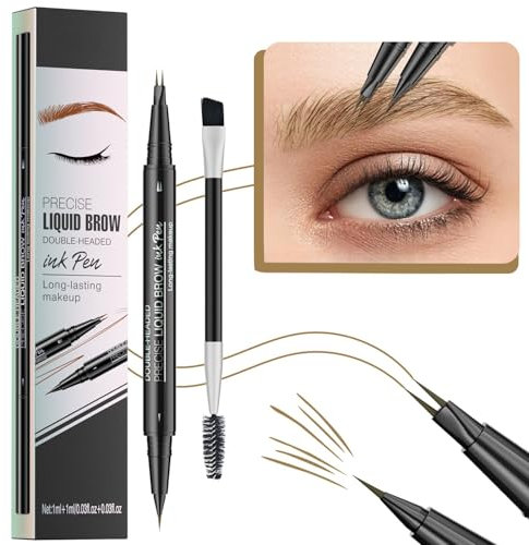 Augenbrauenstift, Augenbrauenstift Wasserfest, Langanhaltenden Wischfest Dual-Ended Eyebrow Pencil, Erzeugt Natürliche Augenbrauenfarbe, Microblading Augenbrauenstift Mit Augenbrauen Bürste