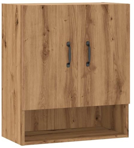 vidaXL Wandschrank Artisan-Eiche 60x31x70 cm Holzwerkstoff, Schrank, Hängeschrank, wandmontierter Vitrinenschrank, Aufbewahrungsschrank