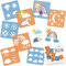 NAKLEO Painting Stencils for Kids, 8 Pcs Set 15x15cm Weather, Children Creative Drawing Templates Plastic and Reusable, DIY Decoration Arts and Crafts, Paper Wall Wood Fabric