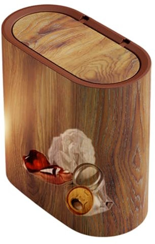 Nuhjytgf Pop-up-Pop-up-Deckelmüll, Badezimmermüll, Mülleimer In Innenräumen, Leicht Zu Reinigendem Deckel, Platzsparendem Slim-Design, 29,5 X 29 X 16 Cm Für Küche, Schlafsaal Oder Arbeitsplatz