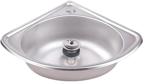 Fregadero de cocina for autocaravana, lavabos de baño de acero inoxidable, rincón de verduras for autocaravana, barra de acero, tina pequeña de una sola cubeta