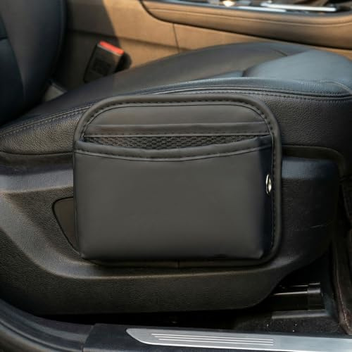 QWORK® Auto Seiten Tasche Organizer, PU Leder Autositze Seite Aufbewahrungstasche, für Handy, Schlüssel
