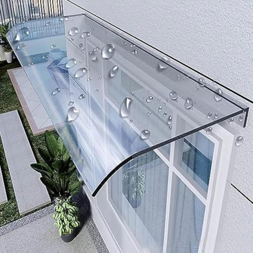 Tettoia Per Esterno In Pvc Piccola,Pensilina Tettoia In Policarbonato Trasparente,Pensiline Esterne Trasparenti Per Garage Finestre Ecc,A-40x360cm