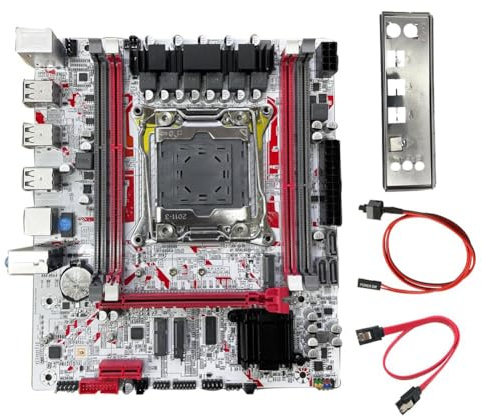 HWIREUIGT Kit Scheda Madre Desktop X99G757 Scheda Madre da Gioco X99 LGA 2011-3 DDR3 Chip HM55 Supporto CPU E5 2666/2673/2676/2696 V3