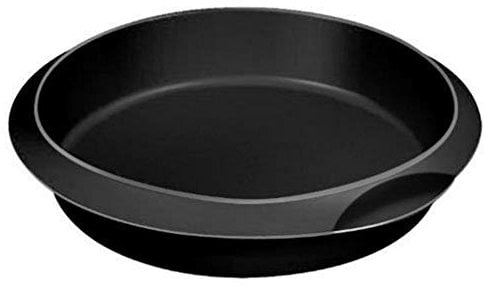 Lékué Molde silicona platino redondo, Negro, 24 cm