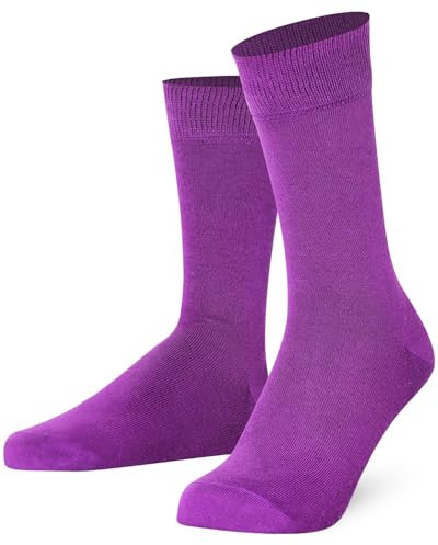 MySocks Plaine Cheville Chaussettes, Violet, 40-45