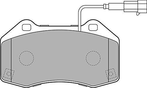 DELPHI LP2280 Bremsbelagsatz Bremsbeläge Vorne mit Verschleißwarnkontakt ohne Zubehör Kompatibel mit FIAT PUNTO EVO 199