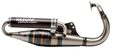 Auspuff Yasuni Scooter Z schwarz für Peugeot stehend