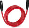 LyxPro Balanced XLR Cable 6.1m Premium Series Professional Microphone Cable, Powered Speakers and Other Pro Devices Cable, Red