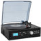 MEDION E69468 Schallplattenspieler mit Lautsprecher (LP Vinyl, Kassettendeck MC, MP3-Umwandlung, AUX Eingang, Manuelle und automatische Titeltrennung)