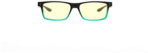 Gunnar Gaming- und Computerbrille - Kids - Cruz (age 12+), Onyx-Teal Rahmen, Amber Linsen (Blockiert 65% Blaulicht und 100% UV-Licht) - Premium Blaulichtbrille - UV-Schutz,