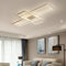 Wohnzimmerlampe Schlafzimmerlampe Wohnungs Flur Deko Modern Dimmbar LED Deckenleuchte mit Fernbedienung Chic Eckig Design Stil Acryl Schirm Decke Hängelampe für Esszimmer Küche Landhaus das Bad Lampen
