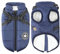 Aiboria Hundejacken für den Winter Winddicht Wasserdicht 2 in 1 Outfit Kaltwettermantel Hundewestengeschirr Welpen Winter Warme Jacke Kleines Blau S