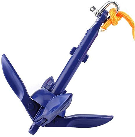 Bluetooth earphone Folding Anchor Kit Bits Ship Grappling Hook Toy for Boats Kayak Canoe Sailboat Marine Folding Anchoring Kit Without Rope for kayak Accessories Kayaks, Canoe, Jet Ski