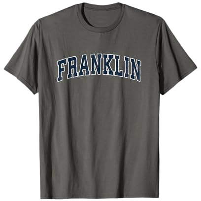 Franklin Tennessee TN - Design vintage sportivo, colore: blu navy Maglietta