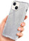 ONEFLOW Glitter Case for iPhone 13 Mini Glitter Mobile Phone Case with Camera Protection, Stylish Case Glitter, Thin TPU Protective Case for Women, Glitter Case Qi Compatible, Silver