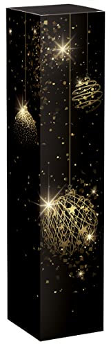 10 Stück Faltschachtel Christmas Deluxe für eine Flasche Wein - Weinverpackung, Weinkarton