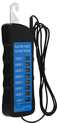 Electric Fence Voltage Tester, 600-7000V Measure Range, Portable Voltage Detector Electrical Tester Pen Electric Fence Tester Fault Finder for Farming Equipment Livestock