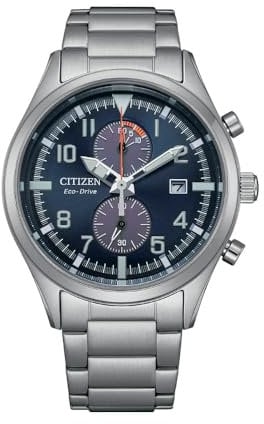 CITIZEN Herren Analog Japanisches Quarzwerk Uhr mit Edelstahl Armband CA7028-81L