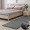 MY-RUG Teppich Shaggy Star Hochflor rechteckig grau 200 x 80 cm - Wohnzimmerteppich, Langflor, Modern