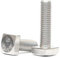 à tête carrée vis en acier inoxydable 304 M4 M5 M6 M8 M10 M12 A2-70 carrés à filetage complet (Size : M6x12mm 10pcs)