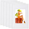 WOLTU Lot de 5 Cadre Photo 40x60 cm avec Passe Partout, Cadre et Plaque en Plastique pour Décoration Murale ou sur Table, à Poser Horizontalement ou Verticalement, Blanc