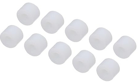 QUARKZMAN 0.5x0.2 Gewindefreie Säule Abstandshalter x 40Stk Rund Abstandshalter für Steckdosen 3D-Drucker und Drohnen [Weiß Plastik]