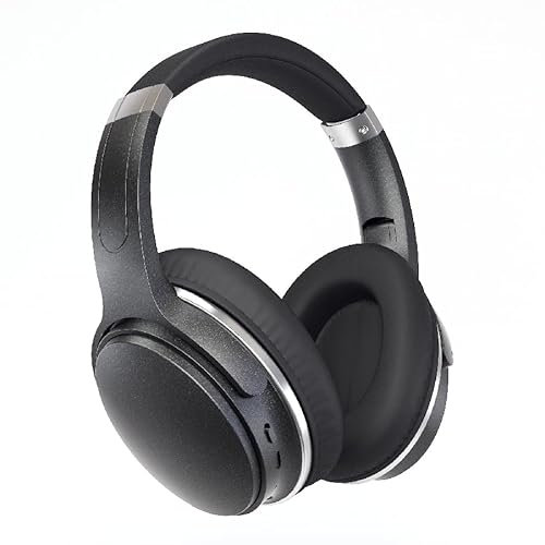 Cuffie ibride attive per la riduzione del rumore, auricolari pieghevoli senza fili Bluetooth ad alta risoluzione e basso profondo per viaggi, casa, ufficio, palestre, giochi