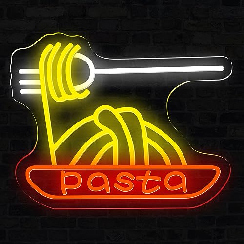 Enseignes lumineuses au néon pour pâtes, panneau Led personnalisé pour aliments, panneaux lumineux pour restaurant, cuisine, Art mural, signalisation de magasin d'alimentation, cadeaux d'ouverture
