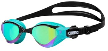 arena Cobra Tri Swipe Mirror Unisex Erwachsene Triathlon Brille Schwimmbad Schwimmbad Brille mit Spiegelgläsern Anti-Fog UV-Schutz 3 Austauschbare Nasenstege