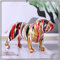 XIAOMAGG FranzöSische Bulldoggen Statue,Moderne Graffiti Kunst ，kreative Heimdekoration，Farbe Kunstharz Kunststatue Trendiges Dekoratives Geschenk，Geburtstagsgeschenk (Stil H)