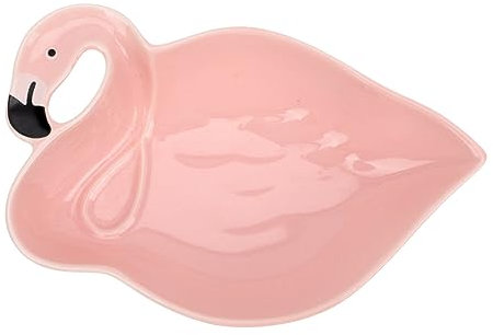 TOPPERFUN Bol En Céramique à Dessin Animé Flamant Rose, Saladier Multifonction Taille Unique, Accessoire Maison Pour Soupe Et Bonbons, Bol Décoratif Original Pour Réunions Familiales,