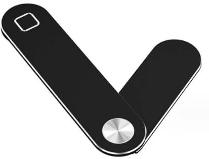 Magnetic Phone Holder for Laptop Computer, Portable Side Clip for Mobile Phone, i Phone, Android, Smartphone, Tablet, Camera, Adjustable Laptop Phone Mount, Monitor Expansion Bracket (Black)