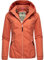 Ragwear Damen wasserdichte Übergangsjacke leichte Jacke kurz mit Kapuze Dizzie Intl Brick Red024 Gr. S