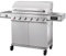 Tarrington House Barbecue a Gas con 6+1 Bruciatori Glenwood, Acciaio Inox, Tavolini Laterali, Termometro Digitale, Ruote, Argento