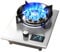 Placa de Gas 1 Fuegos, Cocina de Gas Empotrable de Acero Inoxidable por Gas Natural/Propano, 43x32cm, Encimera de Gas para Cocinas, Caravanas