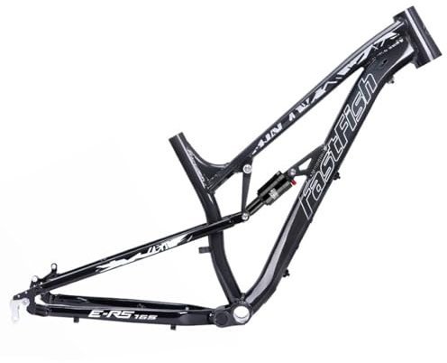 HIMALO Mountainbike-Federungsrahmen 27.5er Softtail MTB-Rahmen 17'' Aluminium-Legierung Scheibenbremse Rahmen QR 135mm DH/XC/AM Mit Hinterraddämpfer(Color:Black)