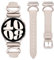 TOYOUTHS Lederarmband kompatibel mit Samsung Galaxy Watch 7/6/5/4/Active 2 40mm 44mm Damen, 20mm Schlank Elegant Dressy Armbänder mit C-förmiger Schnalle für Watch 6 Classic, Polarstern/Polarstern