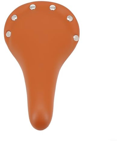 Bequemer Niet-Fahrradsattel aus PU-Leder, geeignet für Rennräder und feste Gangschaltung, mehrere Farboptionen (braun)