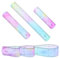 Qianyu 3 Stück Flexibles Lineal Set Farbe Transparentes Lineal 30/20/15cm Bruchsicherer Kunststoff Weicher Biegsamer Bunt Lineal Kinderlineal für Schule, Klassenzimmer, Zuhause, Büro
