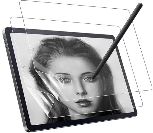 [2 Stück] Papier Matte Schutzfolie für Xiaomi Redmi Pad Pro 4G/5G 12.1 Zoll, Paperlike matte PET-Papierfolie zum Zeichnen, Schreiben, kompatibel mit S-Stift, Anti-Reflex