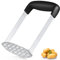 Kartoffelstampfer, Pleafind Kartoffelstampfer Edelstahl, Langlebiges Küchenwerkzeug Mit Rutschfestem Griff, Potato Masher Perfekt Für Bohnen, Gemüse, Früchte, Avocado, Spülmaschinengeeignet