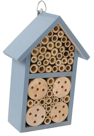 Levemolo Insektenhaus Für Garten Hängende Bienenhütte Bemaltes Haus Dekoratives Nest Bienennest Aus Naturmaterial Mit Aufhängehaken Natürliche Insektendekoration